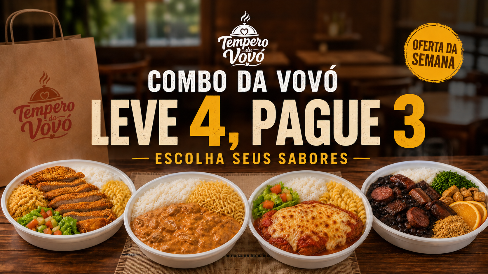 Promoção Dia dos Pais - Leve 4 Pague 3
